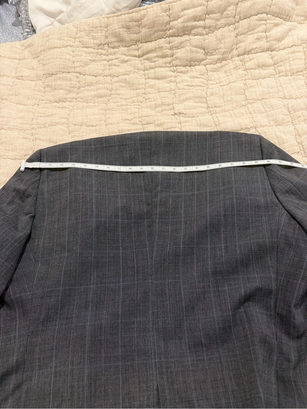 Vintage Hickey Freeman Charcoal Gray Windowpane Boardroom Collection Blazer